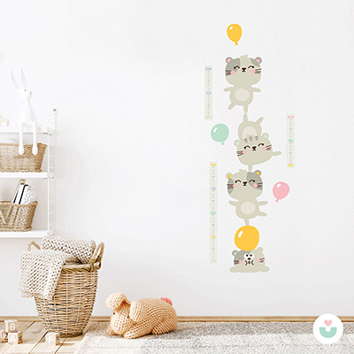 Akrobat Kediler Sticker Boy Cetveli - Jüppo