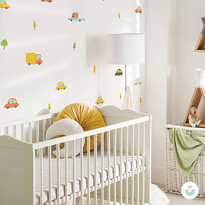 Arabalar Mini Duvar Sticker Seti - Jüppo (1)