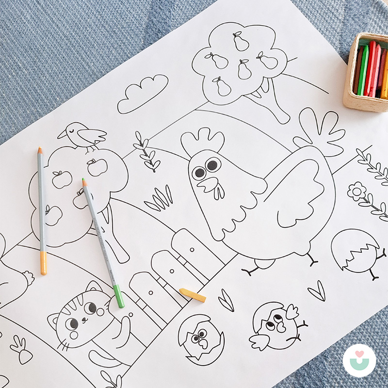 Çiftlik Macerası Dev Boyama Kağıdı - 2