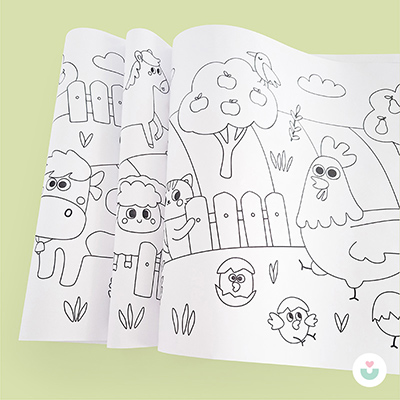 Çiftlik Macerası Dev Boyama Kağıdı - 4