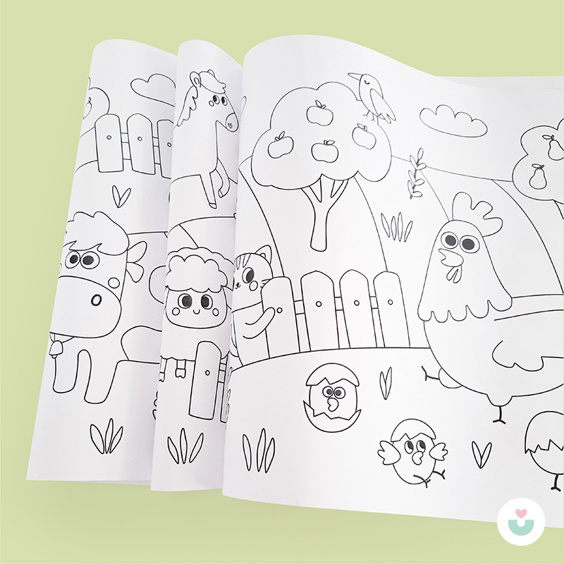 Çiftlik Macerası Dev Boyama Kağıdı - 4