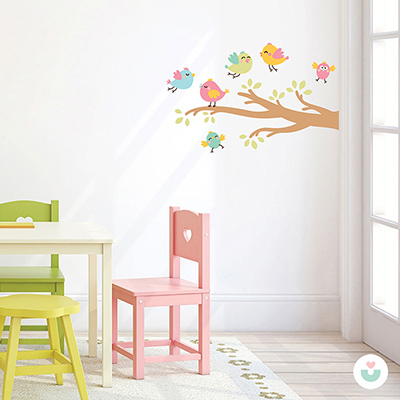 Daldaki Kuşlar Duvar Sticker - Jüppo