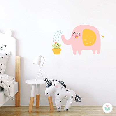 En İyi Arkadaşım Bir Fil Duvar Sticker - 3