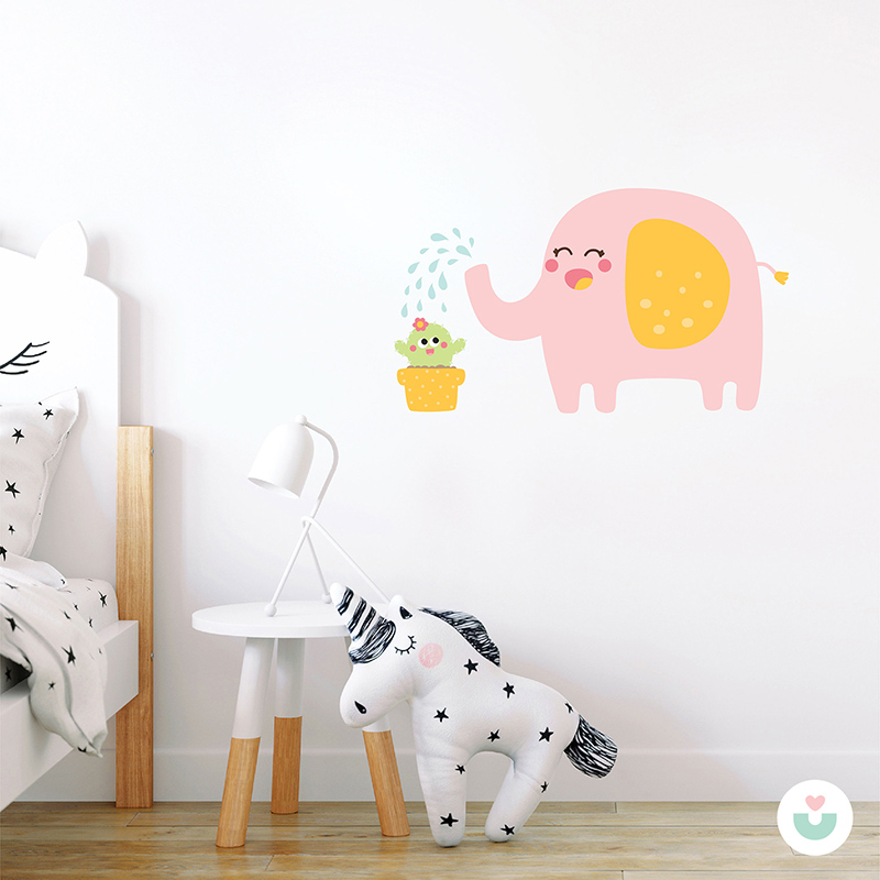 En İyi Arkadaşım Bir Fil Duvar Sticker - 3