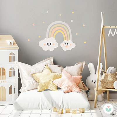 Gökkuşağının Altında Duvar Sticker - Jüppo