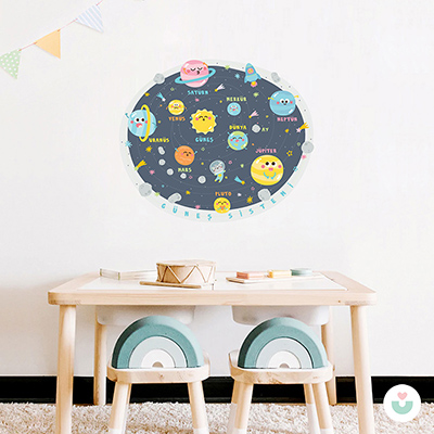 Güneş Sistemini Öğreniyorum Duvar Sticker - Jüppo