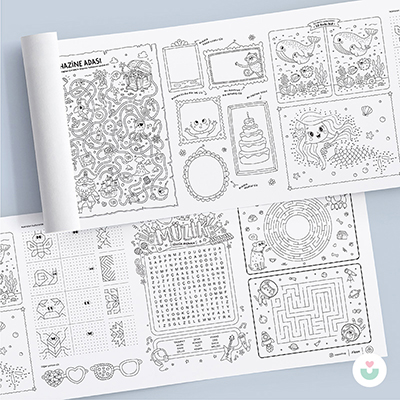 Keşfet Türkiye! Dev Boyama Kağıdı, Eğlenceli Oyunlarla Dolu Aktivite Kağıdı Hediyeli - 5