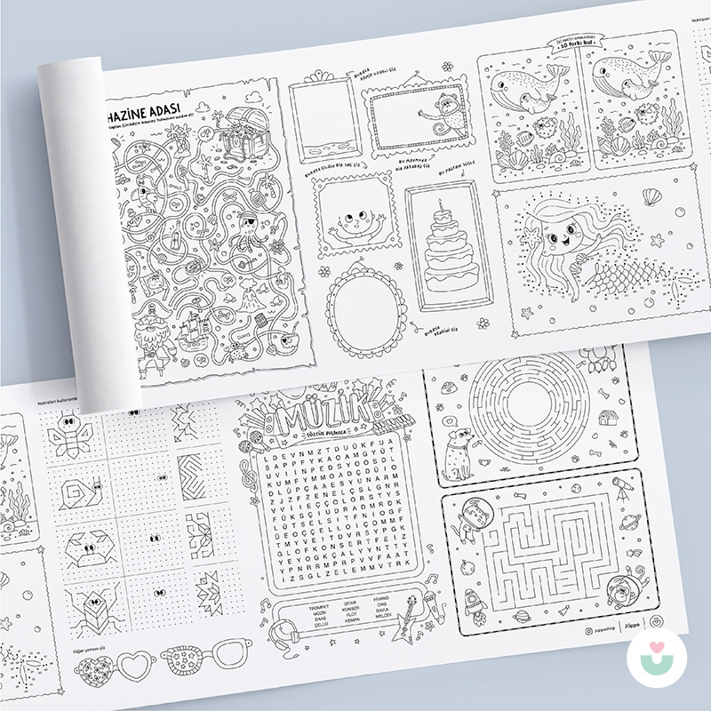 Keşfet Türkiye! Dev Boyama Kağıdı, Eğlenceli Oyunlarla Dolu Aktivite Kağıdı Hediyeli - 5