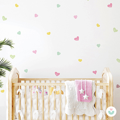 Soft Kalpler Mini Duvar Sticker Seti - 1