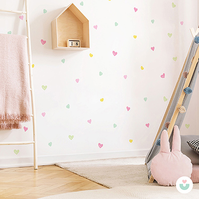 Soft Kalpler Mini Duvar Sticker Seti - 2