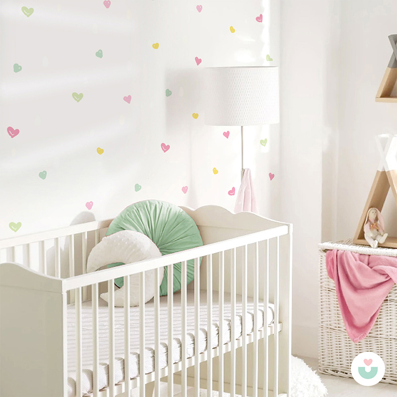 Soft Kalpler Mini Duvar Sticker Seti - 4