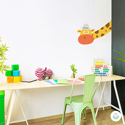 Odamdaki Zürafa Duvar Sticker - 4