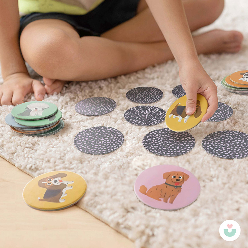 Pati Pati Hafıza Oyunu, Köpek Temalı Montessori Oyun - 2