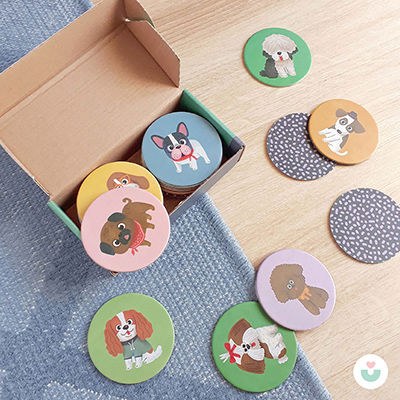 Pati Pati Hafıza Oyunu, Köpek Temalı Montessori Oyun - 5