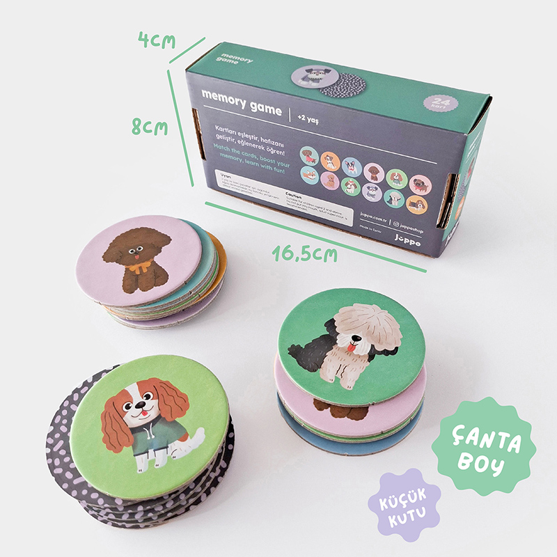 Pati Pati Hafıza Oyunu, Köpek Temalı Montessori Oyun - 6