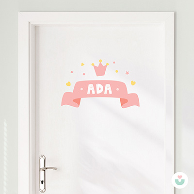 Prensesin Odası İsme Özel Duvar Sticker - 1