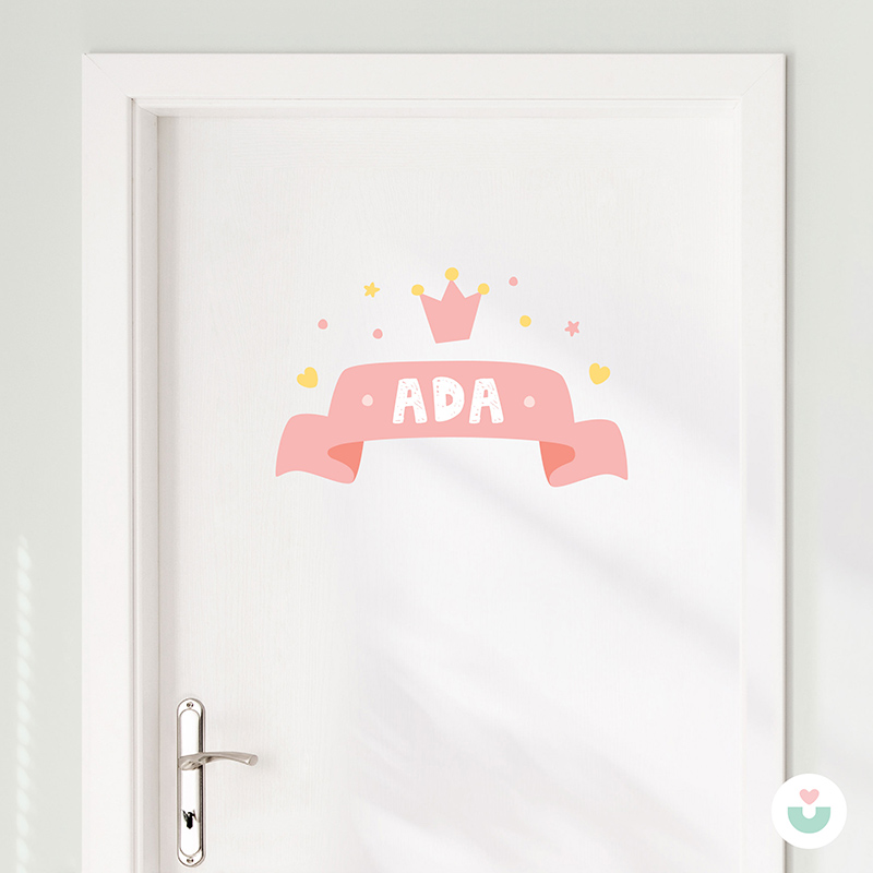 Prensesin Odası İsme Özel Duvar Sticker - 1