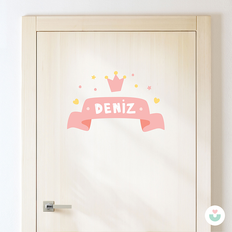 Prensesin Odası İsme Özel Duvar Sticker - 3
