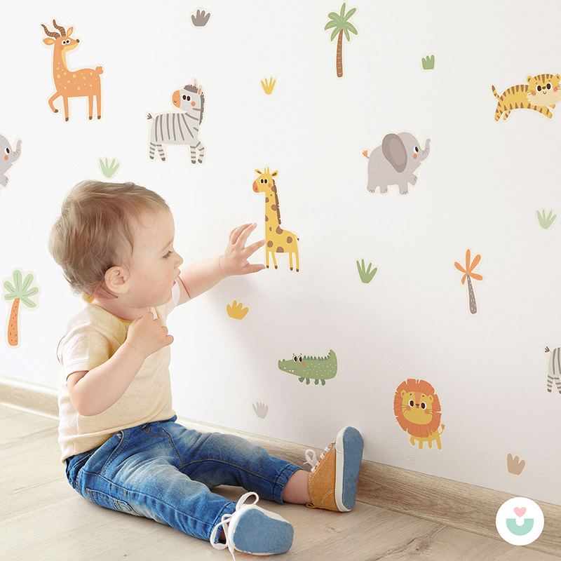 Safari Mini Duvar Sticker Seti - 2