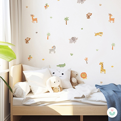 Safari Mini Duvar Sticker Seti - 3