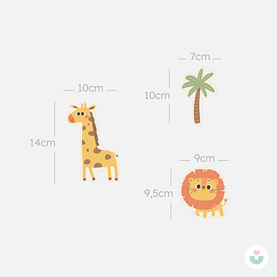 Safari Mini Duvar Sticker Seti - 5