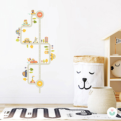 Şehirde Trafik Sticker Boy Cetveli - Jüppo