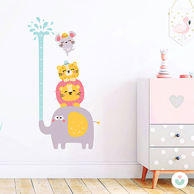 Su Fışkırtan Fil Sticker Boy Cetveli - Jüppo