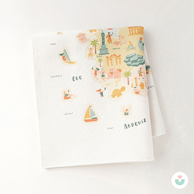 Türkiye Haritası Dekoratif Duvar Örtüsü - Pastel - 4