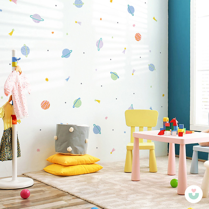 Uzay Mini Duvar Sticker Seti - 2